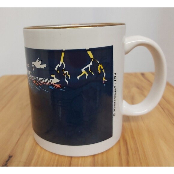 Noah's Ark WonderMug Heat Changing Coffee Mug ferret lions zebra rainbow bunnies - Picture 3 of 11